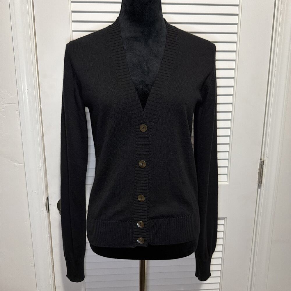 Dolce & Gabbana Cashmere Blend Buttoned Cardigan - Black - Sz 46(IT) - NWT